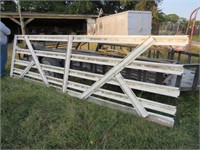 14' Galvanized Gate (missing piece on one end)