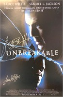 Autograph Signed Unbreakable Poster