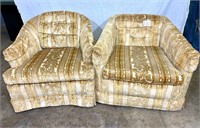 MCM Gold Upholstry Chairs