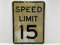 Speed Limit 15 Sign