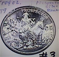 1oz .999 Silver Round - Prospector