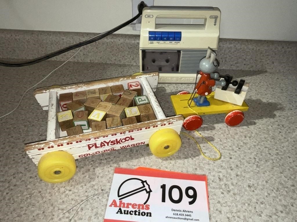 Vintage/Czech & Fisher Price pull toys