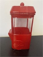 Red Glass Canister Candy Jar Popcorn Maker Shaped