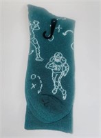 WESTLOOP Mens Size 6-12 Green Football Socks 1pr