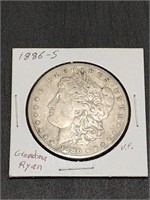 1886 S Morgan Silver Dollar