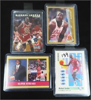 Four (4) Michael Jordan Cards