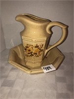 Small pitcher and bowl USA