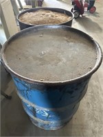 2 - 50 Gal Barrels W/Wood Chips