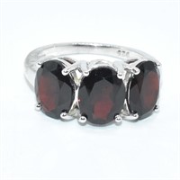 Silver Garnet(6.5ct) Ring