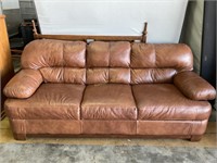 Couch, brown leather like