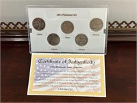 2003 Platinum State Quarter Collection - W/COA