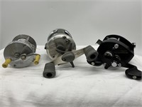 Lot Of 3 Fishing Reels Shimona /South Bend