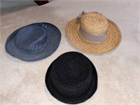 Vintage Ladies Straw Hats - 3
