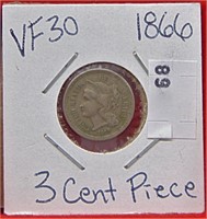 1886 3¢ CN, VF-30