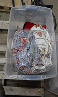 Lidded Tote of coca Cola Comforter & More