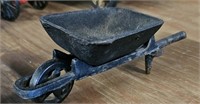 Vintage Cast Iron Mini 2 Piece Wheelbarrow