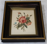 Vintage Framed Floral Print