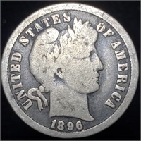 1896-O Barber Dime - Better Example ~1250 Survive!
