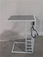 Side Table with Power Strip