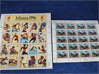 2.Sheets Uncirculated USPS Stamp Sheets - 20 Each