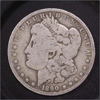 US Coins 1890-O Morgan Silver Dollar, Circulated