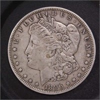 US Coins 1896 Morgan Silver Dollar, Circulated