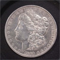 US Coins 1889 Morgan Silver Dollar, Circulated