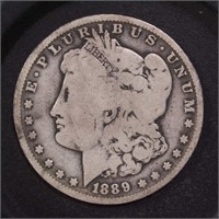 US Coins 1889-O Morgan Silver Dollar, Circulated