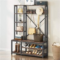 Tribesigns Mudroom Hall Tree, 4-in-1 Entryway