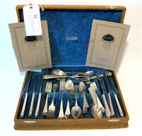 70 piece sterling flatware set;