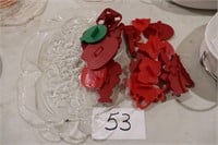 Large Christmas Platter and Cookie Cutters