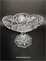 Crystal Pinwheel 5" compote Pedestal Candy Dish