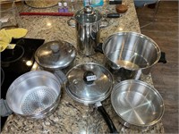 Stainless pots/ pans- all pictured