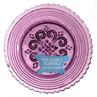 PRESSED LACY TOY PLATE, amethyst, diamond and