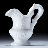 PRESSED LACY TOY EWER, unlisted opaque chalk