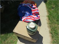 Old Coleman Cooler & Thermos, Tube & Tube cover