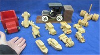 handcrafted wooden toy cars -boats -helicopter-etc