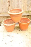 Assortment of Red Clay Planters