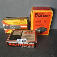 Vintage Multi-Tester, Power Booster, Etc