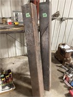 2 Pieces 6X6 Angle Steel; 5' Long; 1/4'' Thick