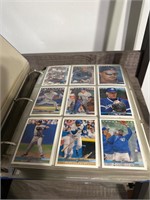 Full binder vintage sports cards