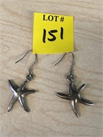 .925 Starfish Earrings