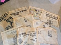 Lot of 1950s Detroit News Papers