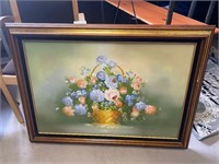 Hand painted floral art from Mexican artist VTG