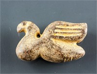 Hongshan Hardstone Carved Duck Pendant