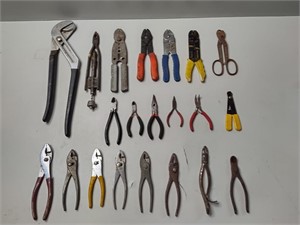 Assorted Pliers, Wire Cutters,