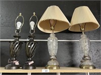 4 Table Lamps.