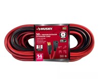 Husky Red/Black 50 ft. 14/3 Medium Extension Cord,