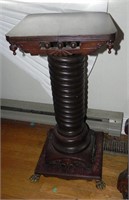 Victorian Mahogany Carved Pedestal