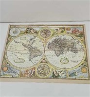 Vintage Map of The World Lithograph
